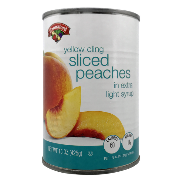 Hannaford Sliced Yellow Cling Peaches in Extra Light Syrup