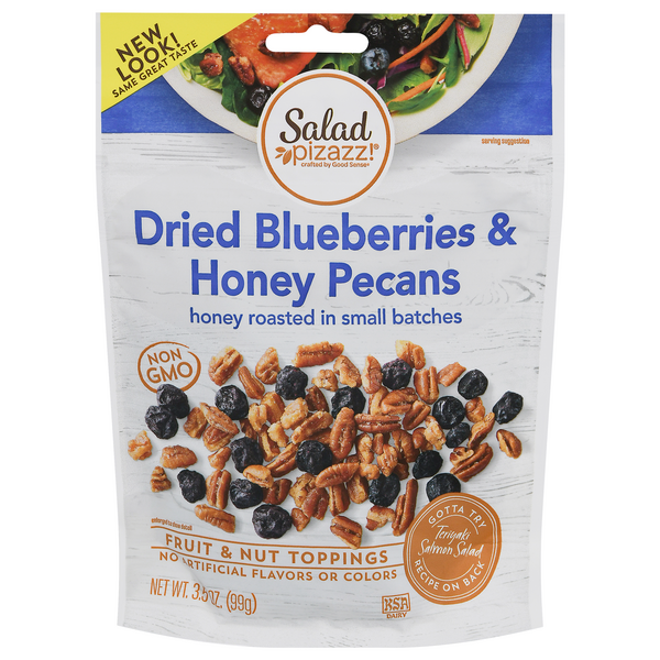 Salad Pizazz! Dried Blueberries & Honey Pecans Toppings