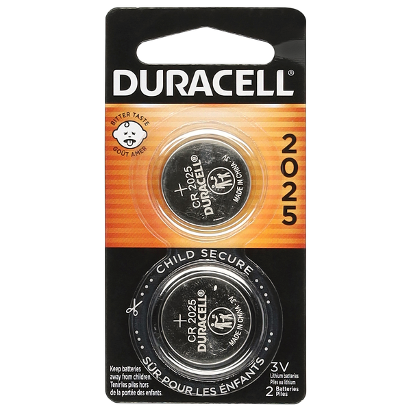 Duracell CR2025 Lithium Batteries 3V