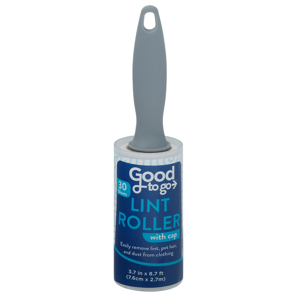 Good To Go Lint Roller with Cap 30 Sheets