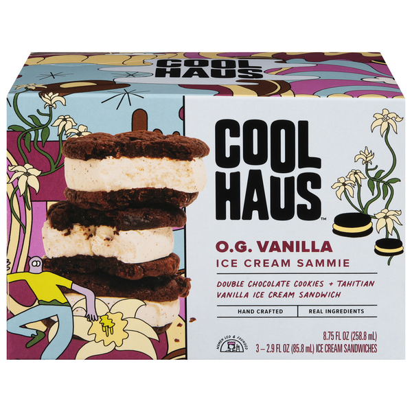 Save on Coolhaus Ice Cream Sammies O.G. Vanilla 3 ct Order Online
