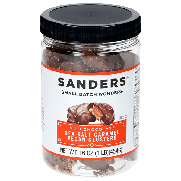 Sanders Sea Salt Caramel Milk Chocolate Pecan Clusters