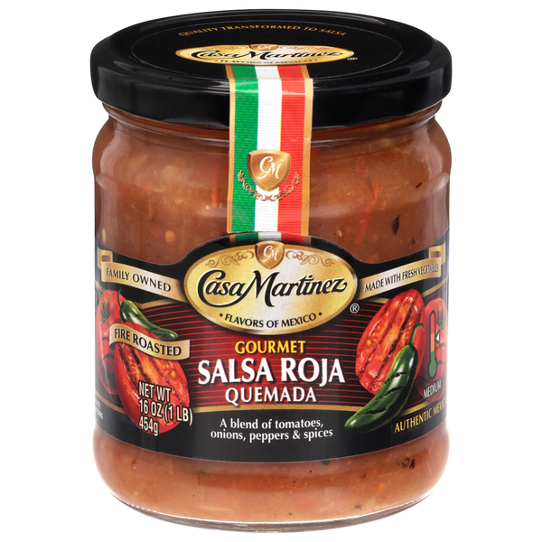 Casa Martinez Fire Roasted Gourmet Salsa Roja Quemada