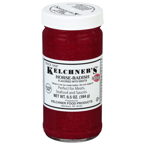 Kelchner's Kosher Horse-Radish Flavored with Beets