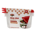 Hannaford Deep Dish Containers & Lids 8 Cups