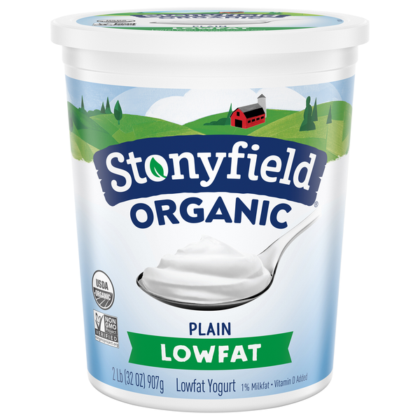 Stonyfield Organic Low Fat Plain Yogurt
