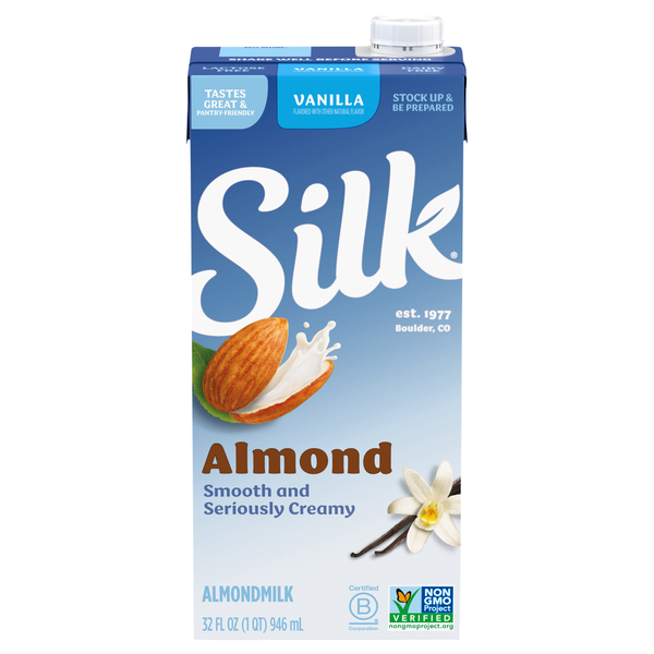 Silk Pure Almondmilk Vanilla Shelf Stable