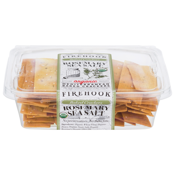 Save on Firehook Organic Rosemary Sea Salt Mediterranean Baked Crackers