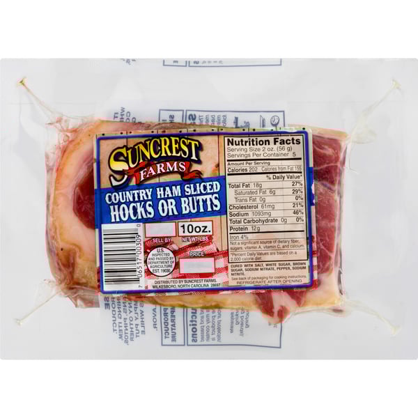 Save on Suncrest Farms Country Ham Sliced Hocks or Butts Order Online