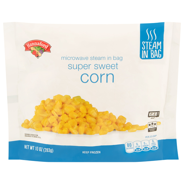 Hannaford Steam in Bag Super Sweet Corn Frozen