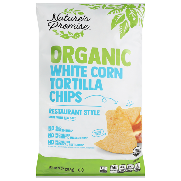 Nature's Promise Organic Restaurant Style White Corn Tortilla Chips