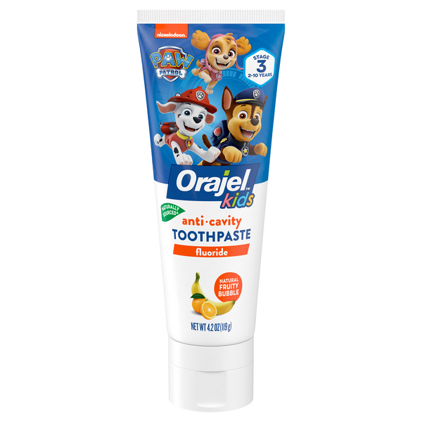 Save on Orajel Kids Paw Patrol Fluoride Anticavity Toothpaste Fruity Bubble Order Online