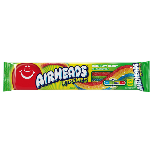 Air Heads Extremes Rainbow Berry Sour Chewy Candy