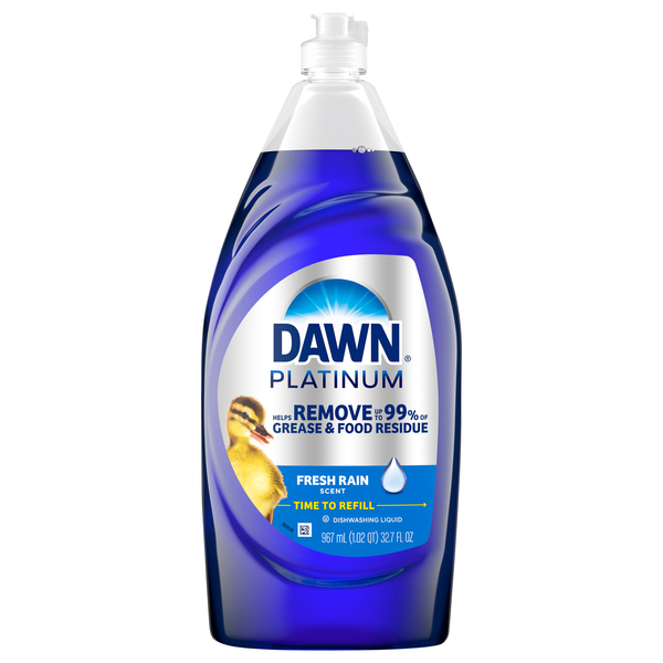 Dawn Platinum Fresh Rain Scent Liquid Dish Soap