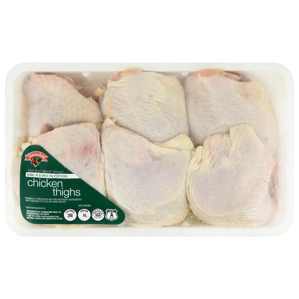 Hannaford Bone-In & Skin-On Chicken Thighs Fresh
