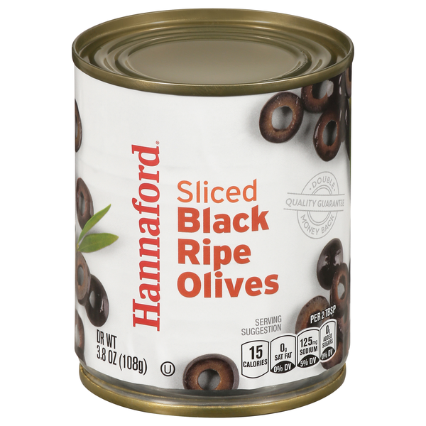 Hannaford Sliced Ripe Black Olives