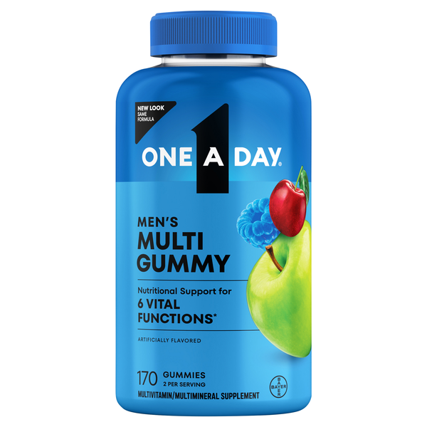 One A Day Men's VitaCraves Multivitamin Supplement Gummies