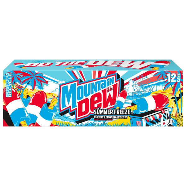 Mtn Dew Summer Freeze Soda - 12 pk