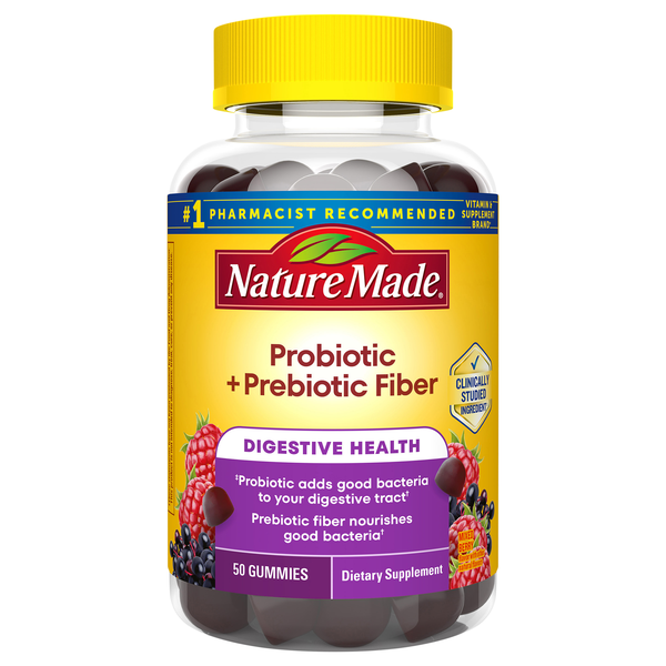 Nature Made Probiotic + Prebiotic Fiber Gummies