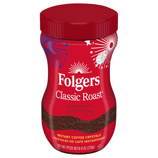Folgers Classic Roast Instant Coffee Crystals