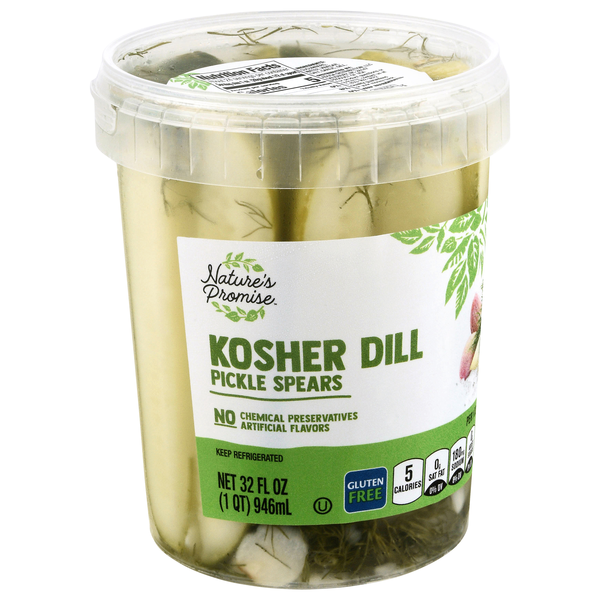 Nature's Promise Kosher Dill Pickle Spears Refrigerated