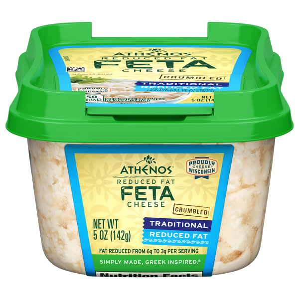 Athenos Reduced Fat Traditional Feta Cheese Crumbles