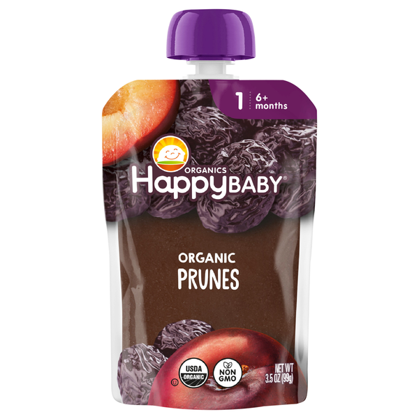 Happy Baby Organics Stage 1 Baby Food Prunes