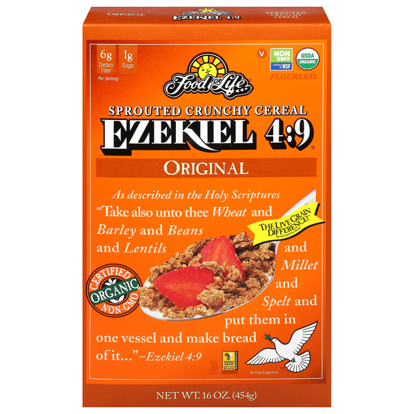 Food For Life Organic Ezekiel 4:9 Original Sprouted Whole Grain Cereal