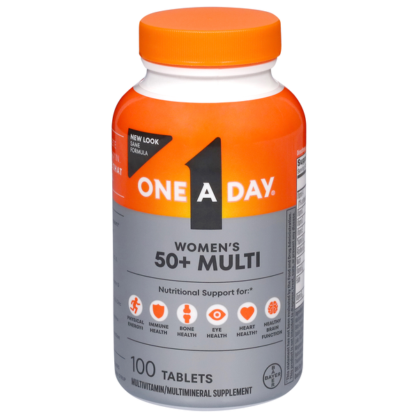 One A Day Women's 50+ Healthy Advantage Multivitamin Supplement Tablets