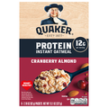 Quaker Cranberry Almond Protein Instant Oatmeal - 6 ct