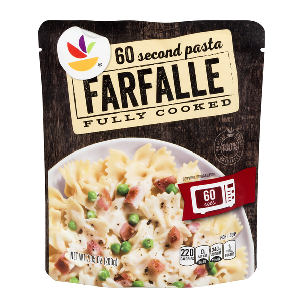 Our Brand 60 Second Fully Cooked Farfalle Pasta Microwavable