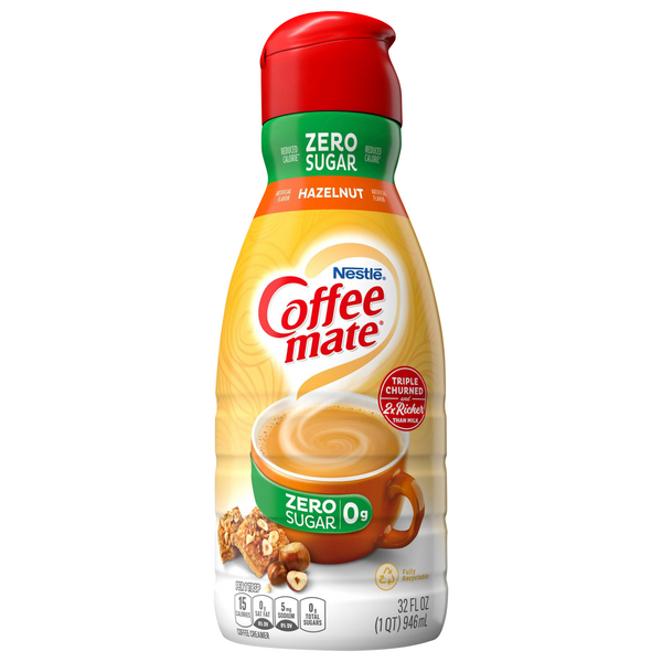 Save on Nestle Coffeemate Flavored Coffee Creamer Hazelnut Zero Sugar