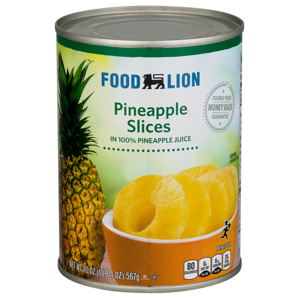 Food Lion Pineapple Slices in Juice