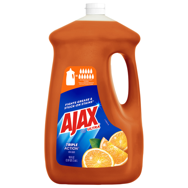 Ajax Ultra Triple Action Orange Liquid Dish Soap