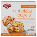Hannaford Three Cheese Mini Pizza Bagels - 9 ct Frozen