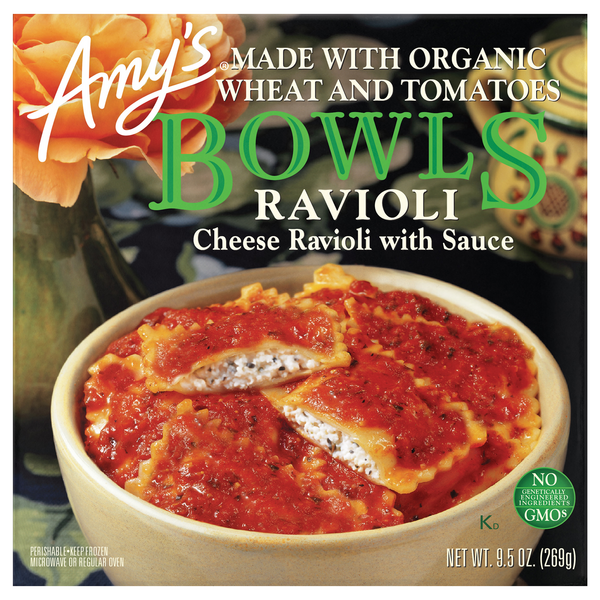Amy's Bowls Organic Cheese Ravioli Frozen Meal