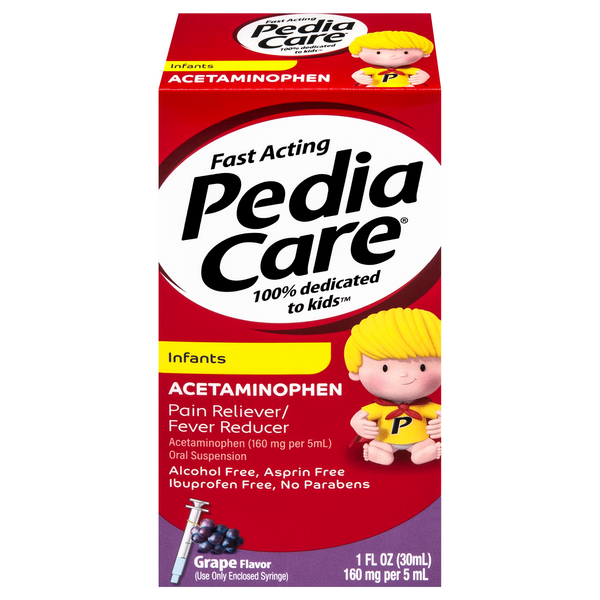 PediaCare Infants Pain Fever Grape Acetaminophen Oral Suspension
