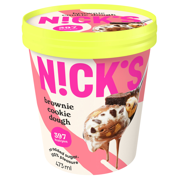 N!ck's No Added Sugar Light Brownie Cookie Dough Ice Cream