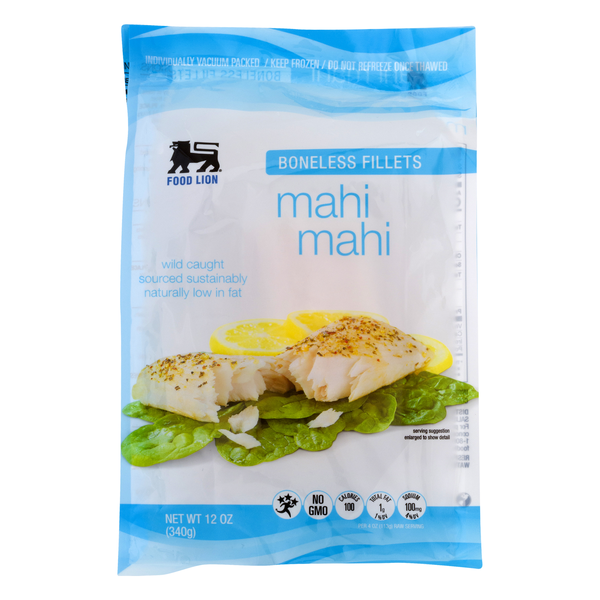 Food Lion Wild Caught Boneless Mahi Mahi Fillets Frozen