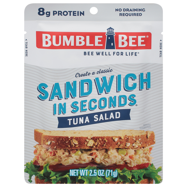 Bumble Bee Sandwich In Seconds Wild Caught Tuna Salad