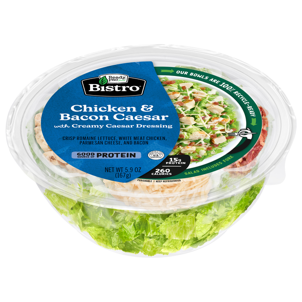 Save on Ready Pac Bistro Chicken & Bacon Caesar Salad Bowl Order Online