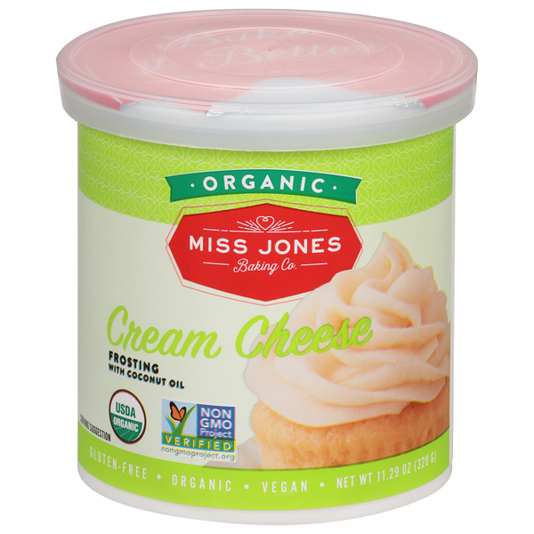 Miss Jones Baking Co. Organic Cream Cheese Frosting w/Coconut Oil