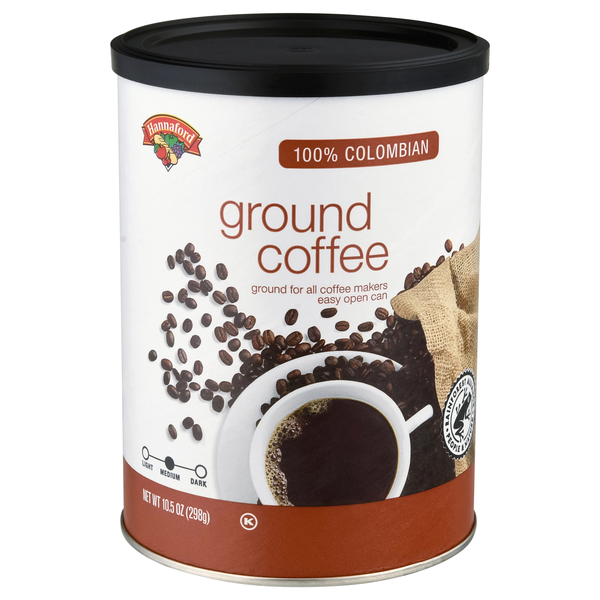 Hannaford 100% Columbian Medium Roast Ground Coffee