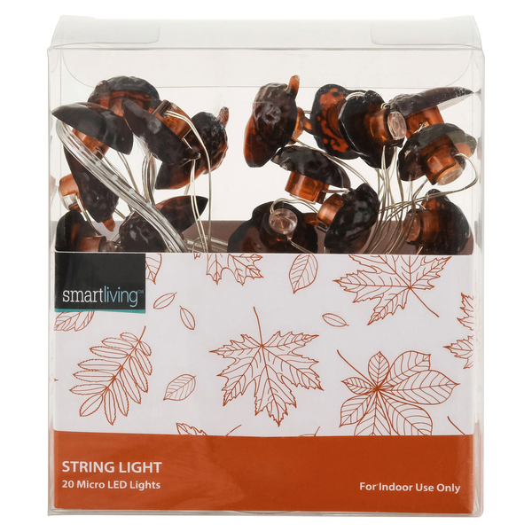 Smart Living Harvest LED String Lights Acorns