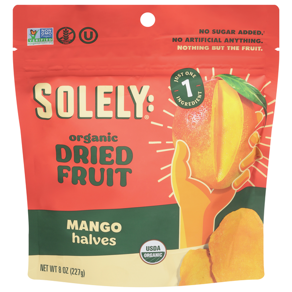 Solely Organic Dried Fruit Mango Halves