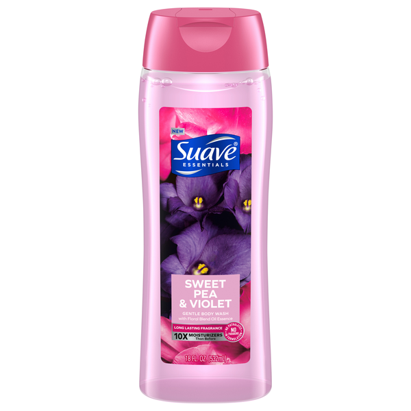 Suave Essentials Sweet Pea & Violet Pampering Body Wash