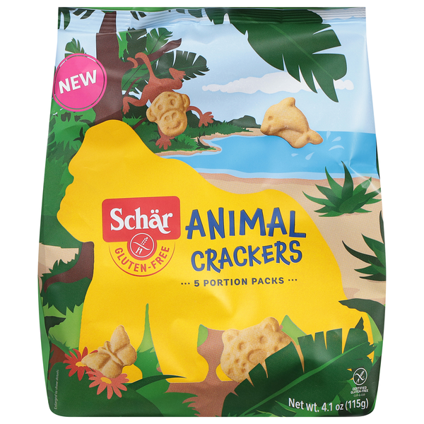 Schar Gluten Free Animal Cracker Packs - 5 ct