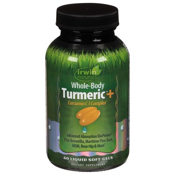 Irwin Naturals Whole-Body Turmeric Extra Liquid Softgels