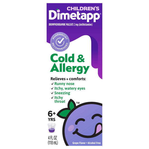 Dimetapp Children's Grape Flavor Cold & Allergy Liquid