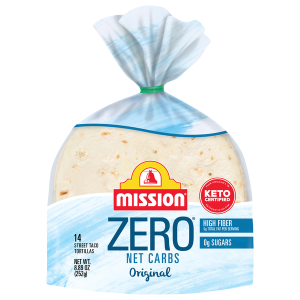 Mission ZERO Net Carbs Keto Original Tortillas 4.5 Inch - 14 ct